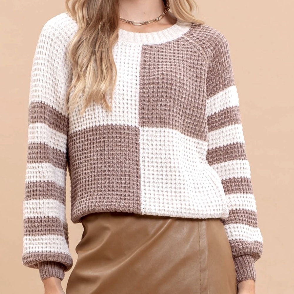 Alter’d State color block sweater size small